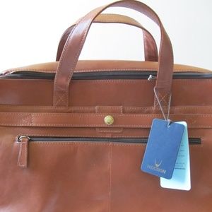 NWT Hidesign Leather Padded Zippered Laptop Attache Brief Scaffell Pike Case